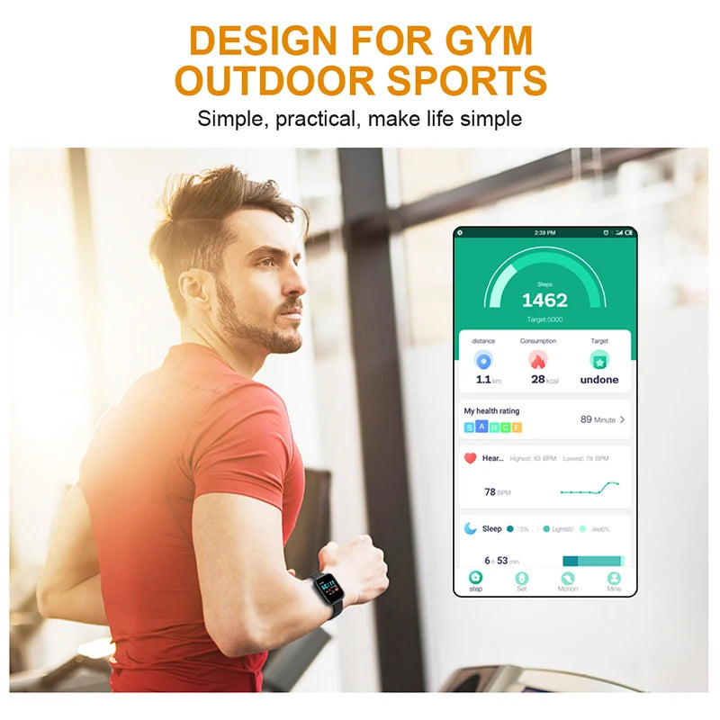 The Universal Fit Smartwatch: Waterproof Fitness Tracker for All Phones (Xiaomi, Huawei & More)
