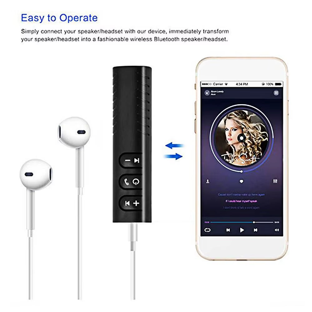 Instant Car Bluetooth Upgrade: 3.5mm AUX Audio Receiver & Transmitter